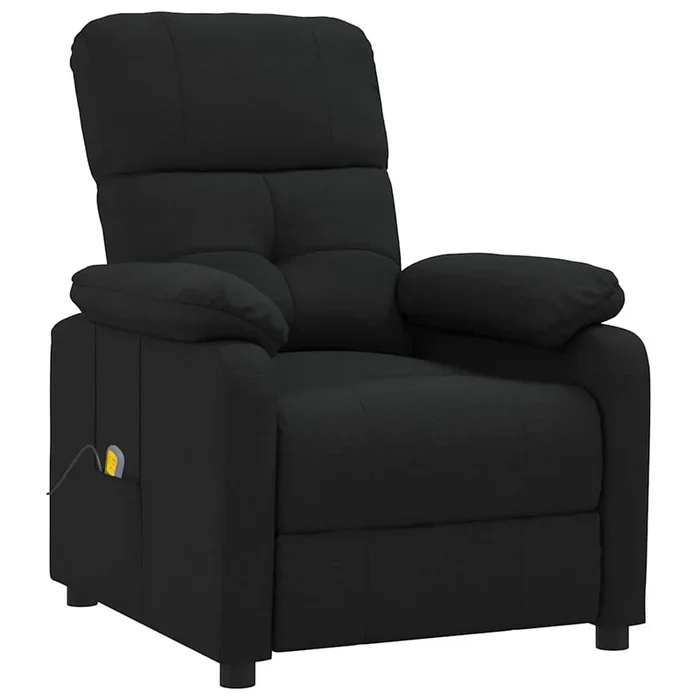 vidaXL Sillón de masaje de tela negro (4)