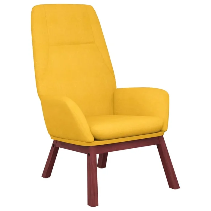 vidaXL Sillón de relax de tela amarillo mostaza (6)