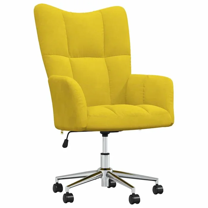 vidaXL Sillón de relax de terciopelo amarillo mostaza (3)