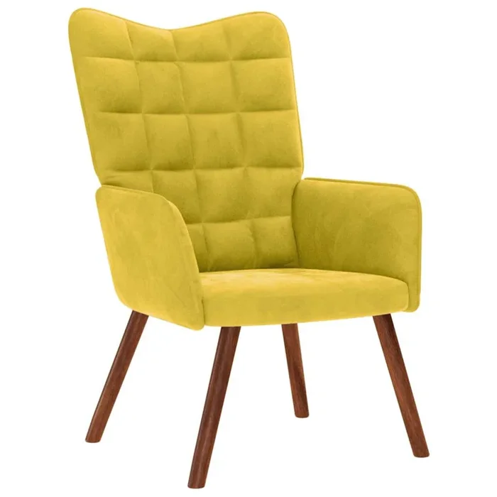 vidaXL Sillón de relax terciopelo amarillo