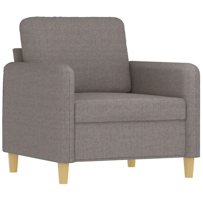 vidaXL Sillón de tela gris taupé 60 cm (3)