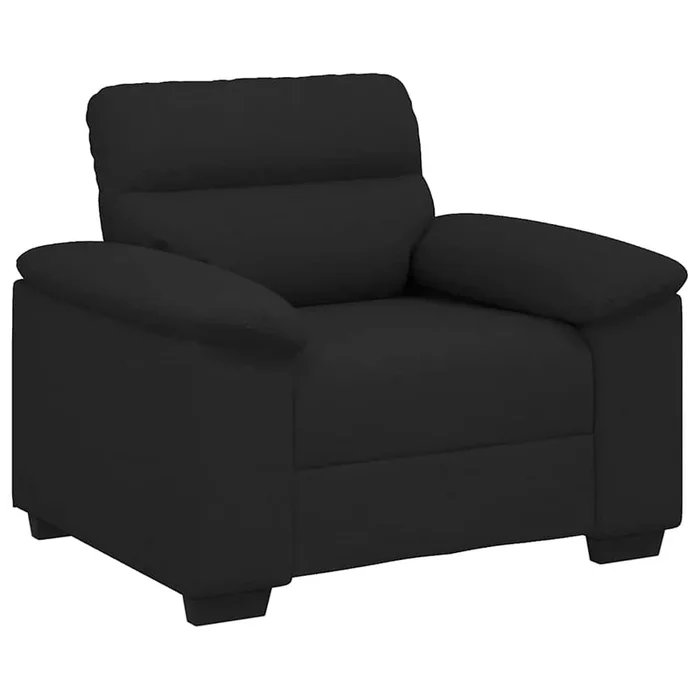 vidaXL Sillón de tela negro 60 cm (5)