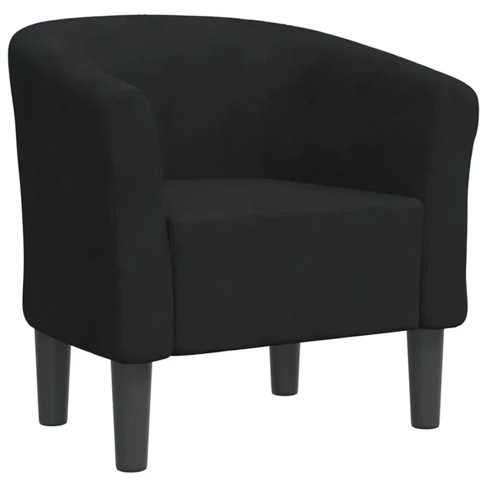 vidaXL Sillón de terciopelo negro (5)