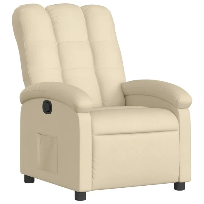 vidaXL Sillón reclinable de tela crema (13)