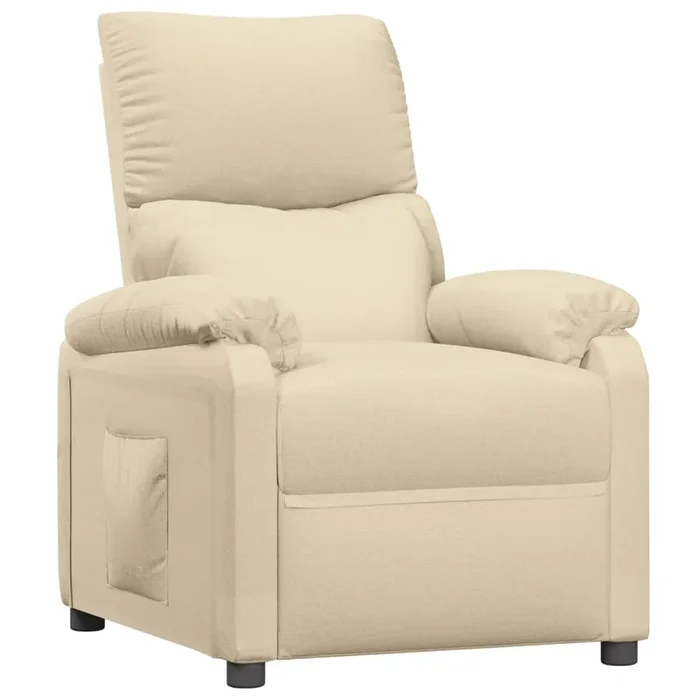 vidaXL Sillón reclinable de tela crema (14)