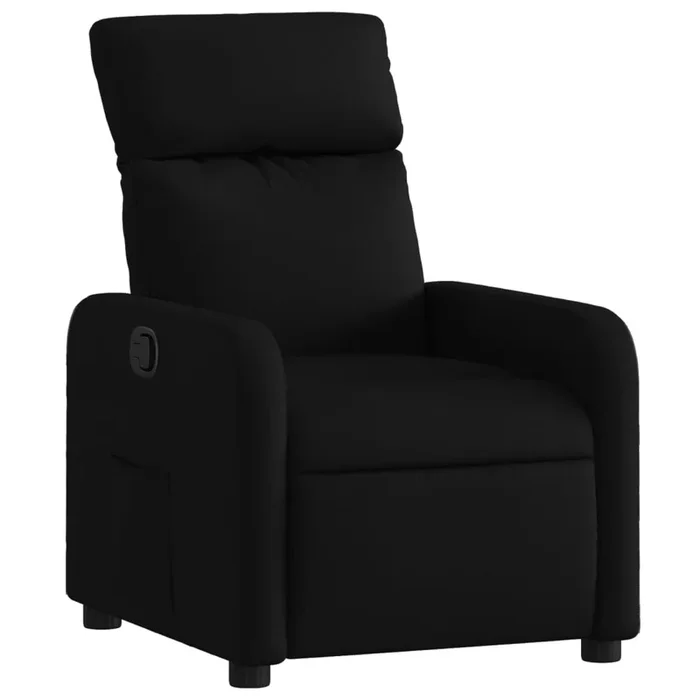 vidaXL Sillón reclinable de tela negro (2)