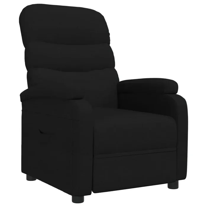 vidaXL Sillón reclinable de tela negro (4)