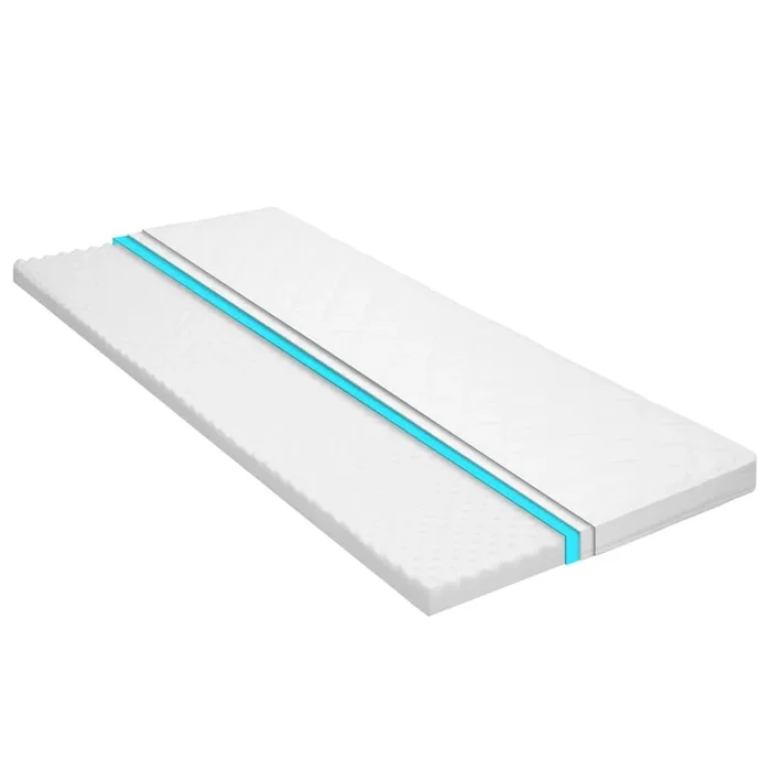 vidaXL Sobrecolchón 90×200 cm espuma de gel frio 6 cm perfil huevo