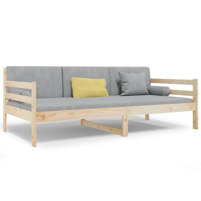 vidaXL Sofá cama sin colchón madera maciza de pino 90×190 cm (5)