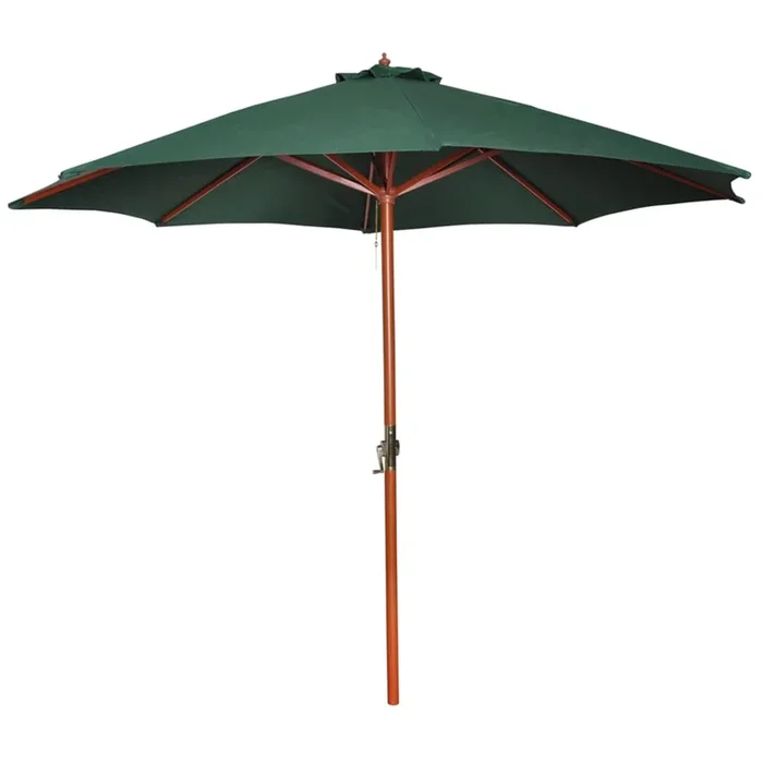 vidaXL Sombrilla verde 258 cm