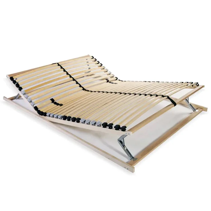 vidaXL Somier de láminas sin colchón con 28 listones 7 zonas 100x200cm (3)