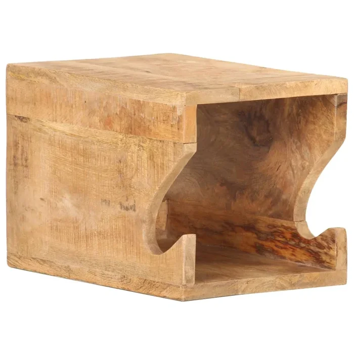 vidaXL Soporte de bicicletas pared 35x25x25 cm madera de mango rugosa
