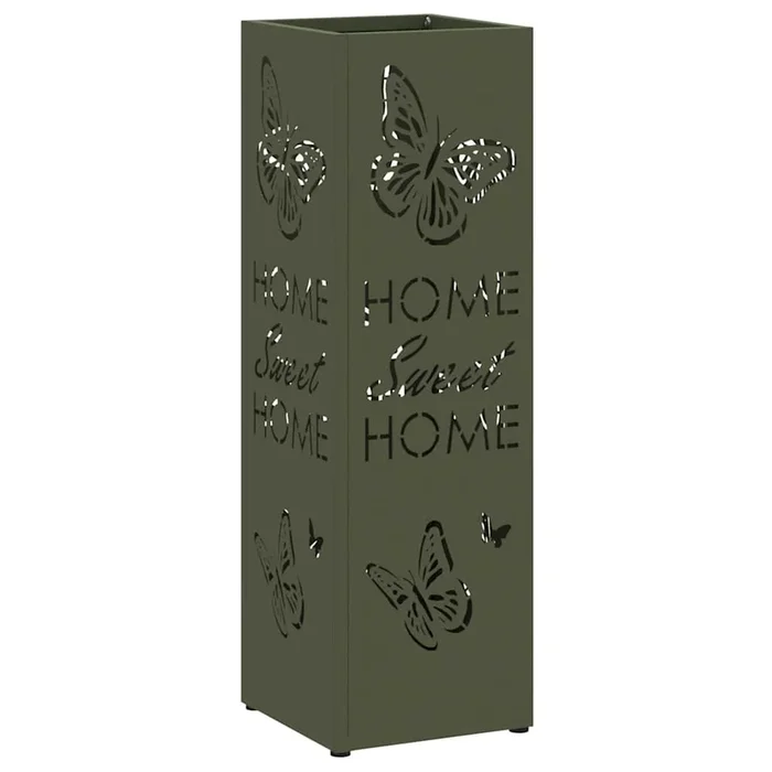 vidaXL Soporte para sombrilla Oliva 15.5 x 15.5 x 49 cm Metal (2)