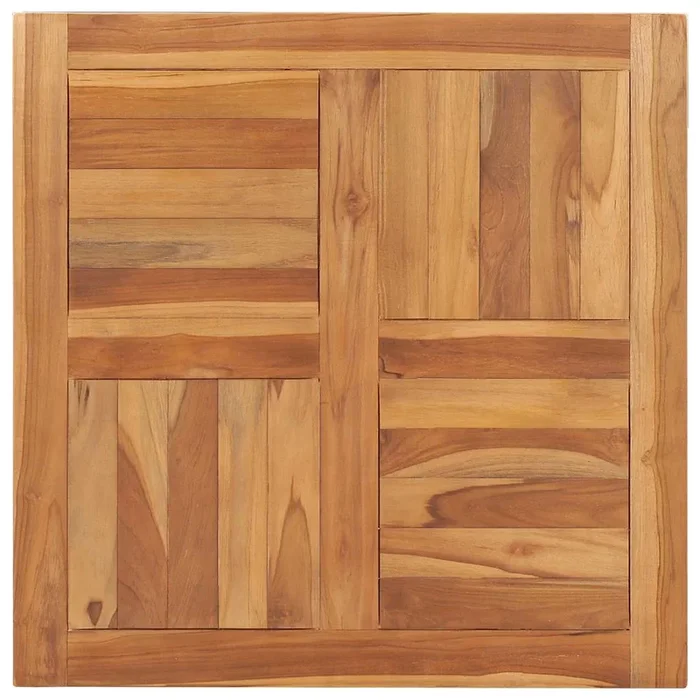 vidaXL Superficie de mesa de madera maciza de teca 70x70x2,5 cm