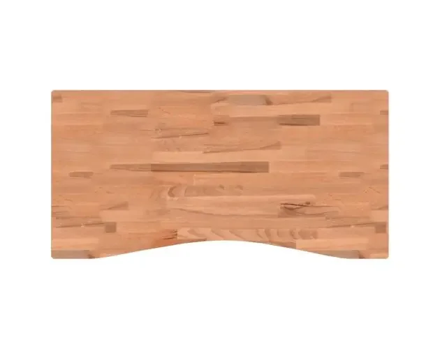 vidaXL tablero de escritorio madera maciza de haya 100x(45-50)x4 cm | Brico Depôt Consegna Rapida