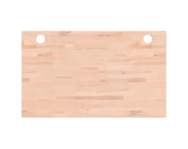 vidaXL tablero de escritorio madera maciza de haya 100x60x2,5 cm | Brico Depôt In Voga