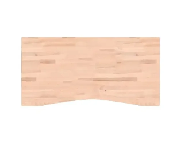 vidaXL tablero de escritorio madera maciza de haya 110x(50-55)x4 cm | Brico Depôt Prezzo Ridotto