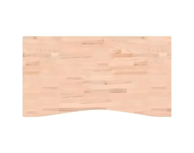 vidaXL tablero de escritorio madera maciza de haya 110x(55-60)x2,5 cm | Brico Depôt Promozione Esclusiva