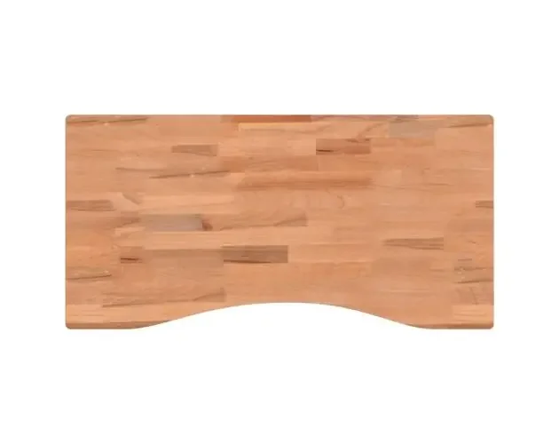vidaXL tablero de escritorio madera maciza de haya 80x(36-40)x4 cm | Brico Depôt A Buon Prezzo