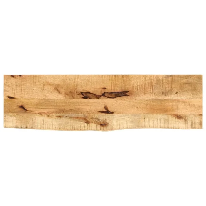 vidaXL Tablero de mesa borde natural madera maciza mango 100x40x3,8 cm