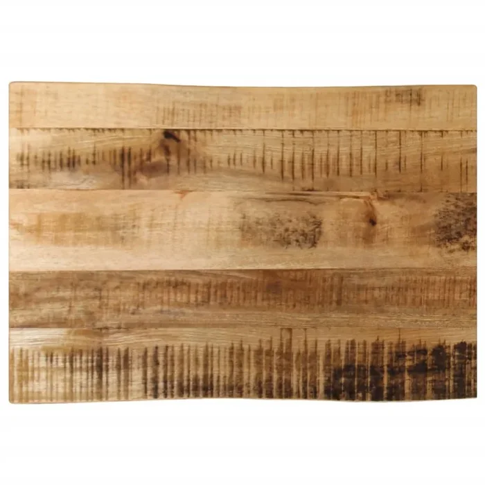 vidaXL Tablero de mesa borde natural madera maciza mango 60x40x3,8 cm (2)