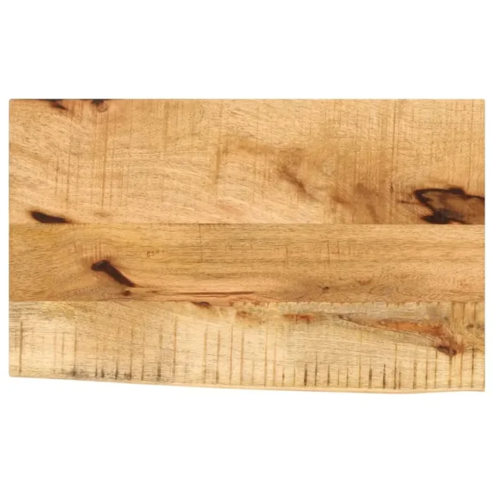 vidaXL Tablero de mesa borde natural madera maciza mango 60x40x3,8 cm