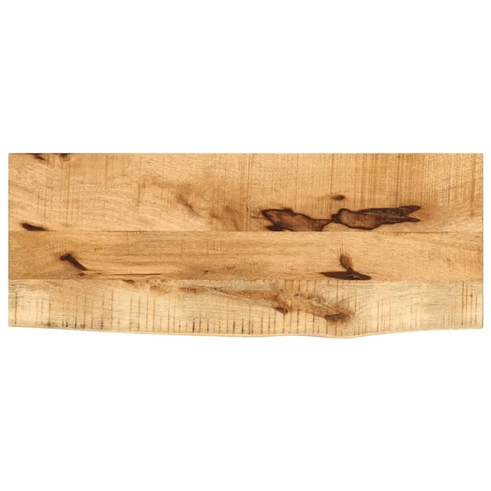 vidaXL Tablero de mesa borde natural madera maciza mango 70x30x3,8 cm