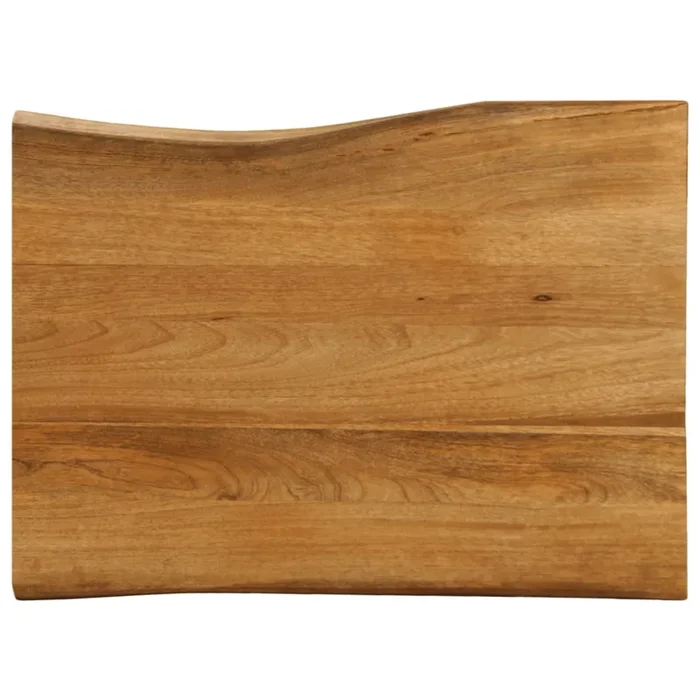 vidaXL Tablero de mesa borde natural madera maciza mango 70x60x2,5 cm (2)