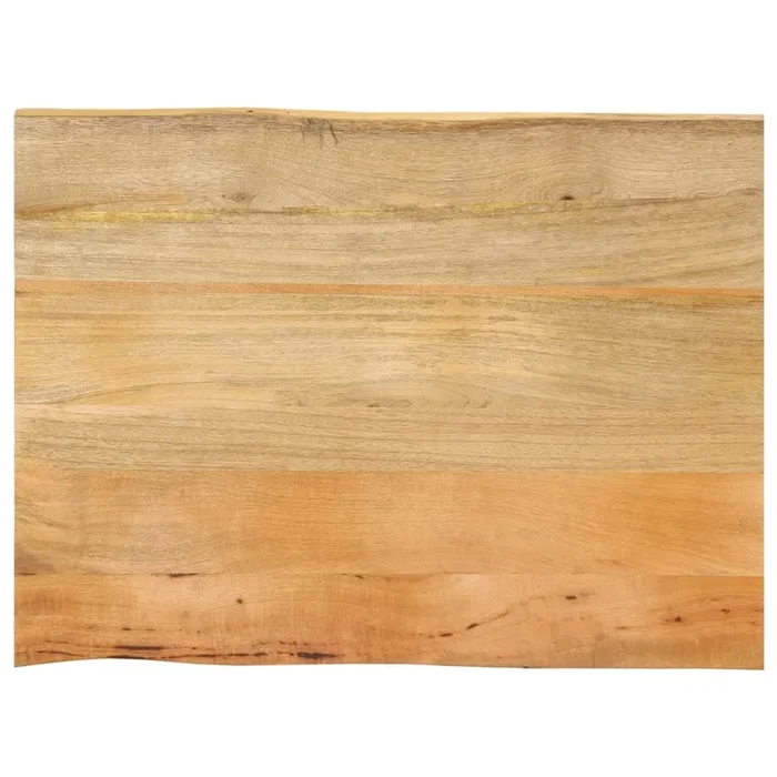 vidaXL Tablero de mesa borde natural madera maciza mango 70x60x2,5 cm (3)