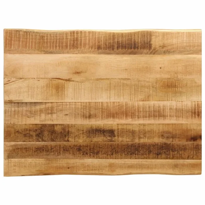 vidaXL Tablero de mesa borde natural madera maciza mango 70x60x3,8 cm (2)
