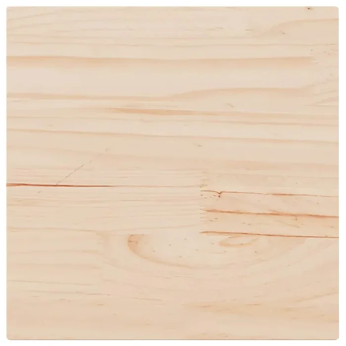 vidaXL Tablero de mesa cuadrado madera maciza de pino 50x50x1,7 cm