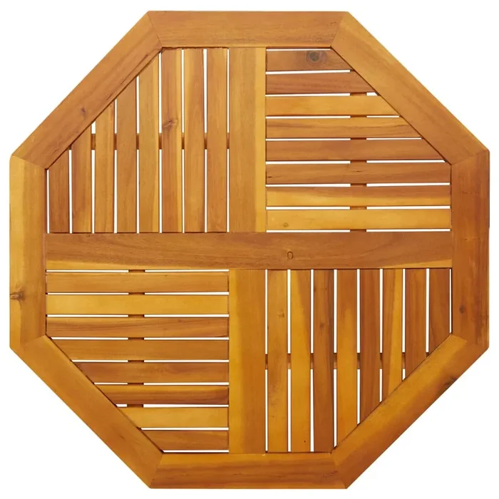 vidaXL Tablero de mesa octogonal madera maciza de acacia 90x90x2,2 cm