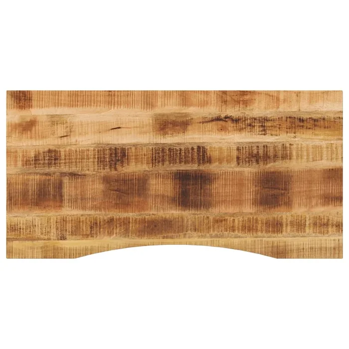 vidaXL Tablero escritorio con curva madera mango rugosa 120x60x2,5 cm (3)