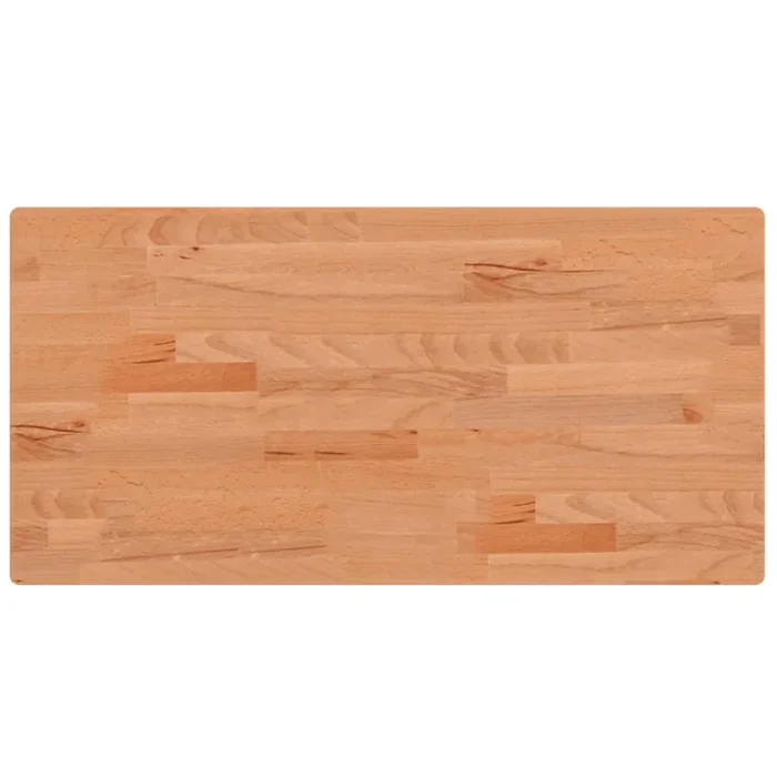 vidaXL Tablero rectangular de madera maciza de haya 80x40x2,5 cm