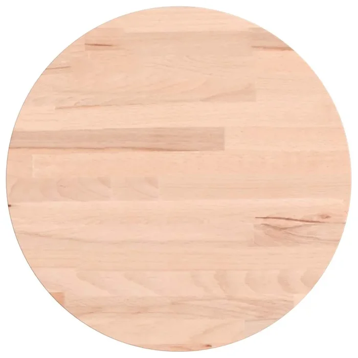 vidaXL Tablero redondo de madera maciza de haya Ø30×1,5 cm