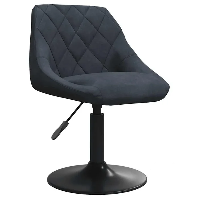 vidaXL Taburete de cocina de terciopelo gris oscuro (9)