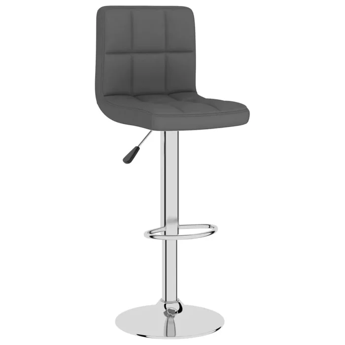 vidaXL Taburete de cocina tela gris oscuro (3)