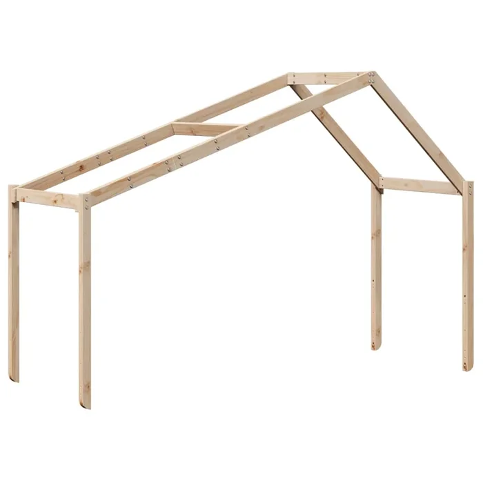 vidaXL Techo de cama infantil madera maciza pino 213×95,5×144,5 cm