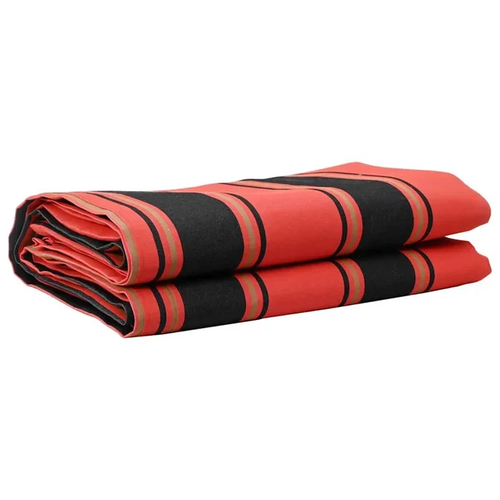 vidaXL Tela de recambio para toldo Naranja y negro 10 x 1.6 m tela
