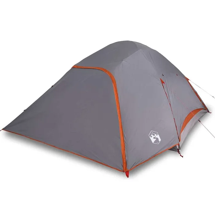 vidaXL Tienda de campaña familiar iglú 6 personas impermeable gris