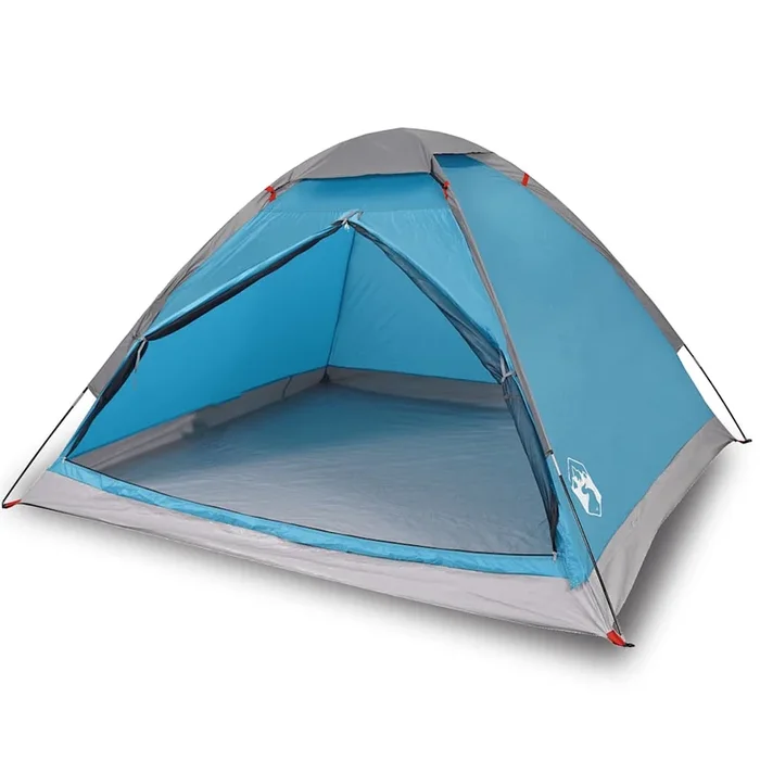 vidaXL Tienda de campaña iglú para 2 personas impermeable azul (7)