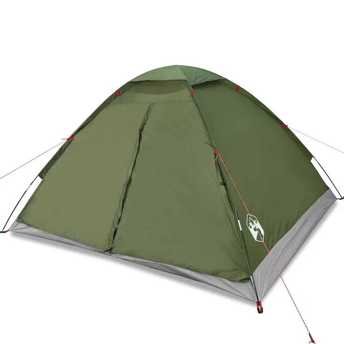 vidaXL Tienda de campaña iglú para 4 personas impermeable verde oliva (3)