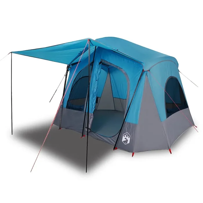 vidaXL Tienda de campaña para 5 personas impermeable azul (2)