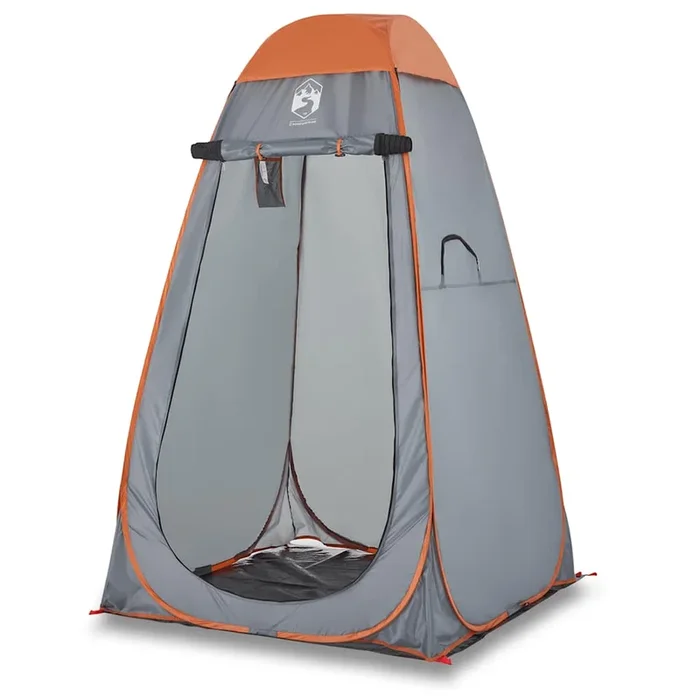 vidaXL Tienda de privacidad pop-up impermeable gris y naranja (2)