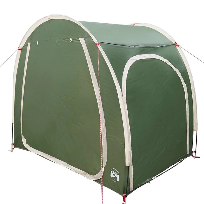 vidaXL Tienda para guardar bicicletas Verde 218 x 156 x 180 cm