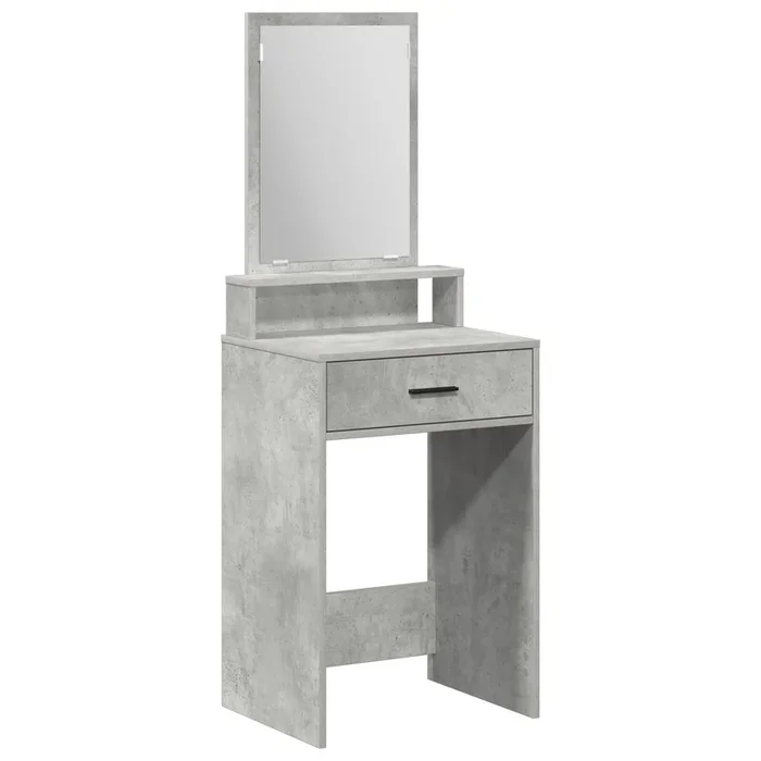 vidaXL Tocador Gris hormigón 50 x 41 x 140 cm Madera contrachapada