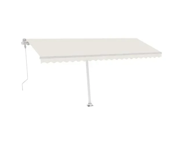 vidaXL toldo automático con LED y sensor de viento crema 500×300 cm | Brico Depôt Popolare