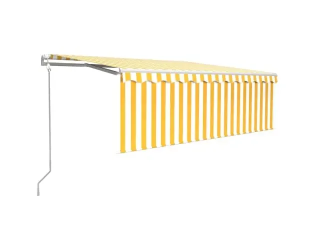 vidaXL toldo automático persiana LED sensor de viento 4,5x3m | Brico Depôt Professionale