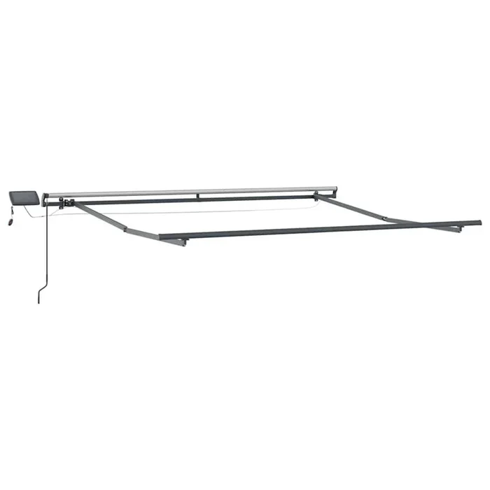 vidaXL Toldo con Manual Antracita 3,5 x 2,5 m Metal