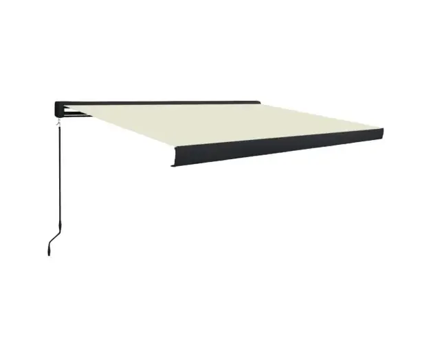 vidaXL toldo de carrete manual color crema 350×250 cm | Brico Depôt Offerta Lampo